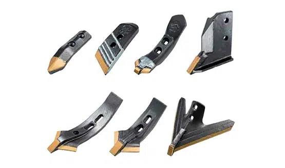 Rejas de tungsteno para arado