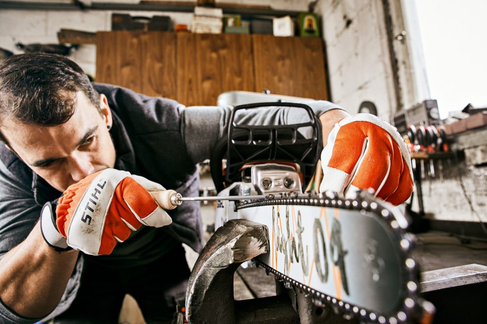 Afilado cadena motosierra