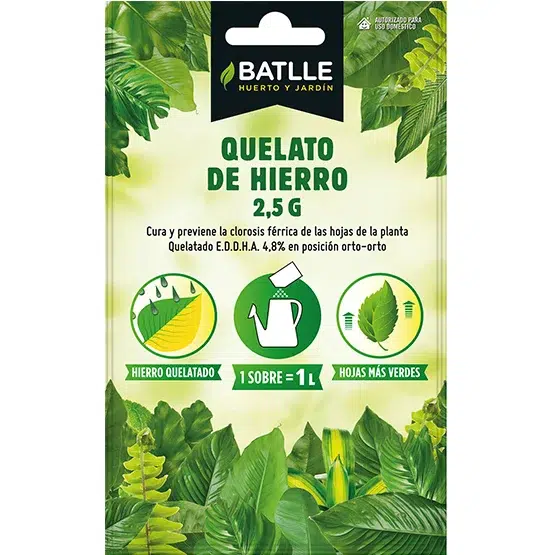 Fertilizante quelato de hierro