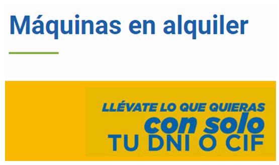 Alquiler Maquinaria Jardín