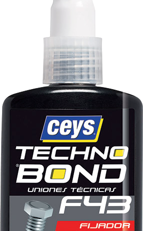 FIJADOR CEYS TECHNOBOND F-43 50 ML sellador anaeróbico, CEYS TECHNOBOND J-10, alta temperatura, resistencia química, fijación de roscas, aplicaciones industriales, bricolaje.