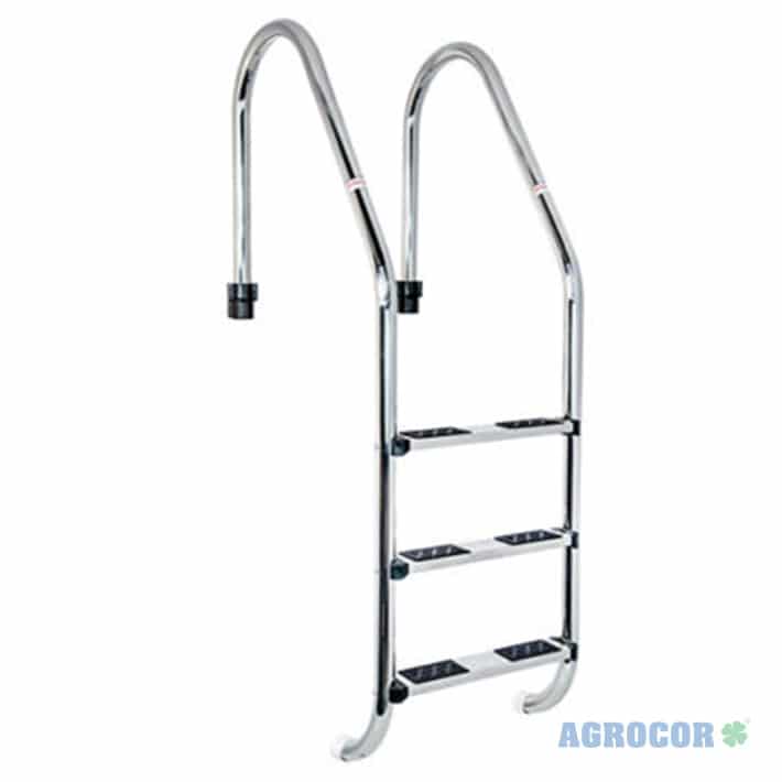 Escalera inoxidable 316 antideslizante 4 peldaños