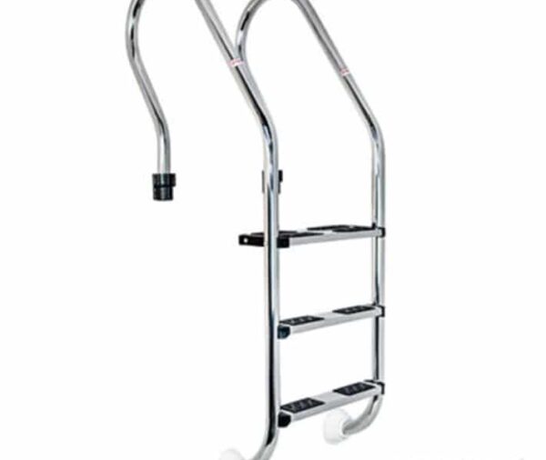 La Escalera Coral en Acero Inoxidable 316 de 3 peldaños es un producto de alta especialización técnica. Al estar fabricada en Inox 316 (acero de grado marino), se diferencia de las escaleras convencionales (Inox 304) por su resistencia extrema a la corrosión en entornos con alta salinidad o sistemas de cloración salina.