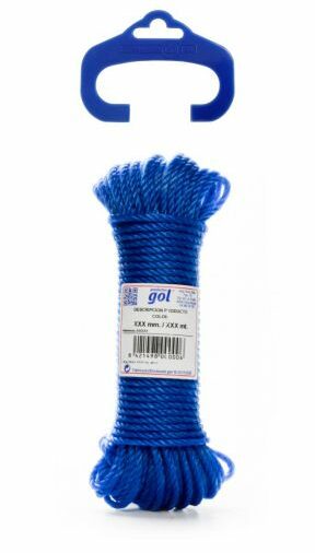 Cuerda plastico GRANETE Ø 5 mm 25 Mt Azul