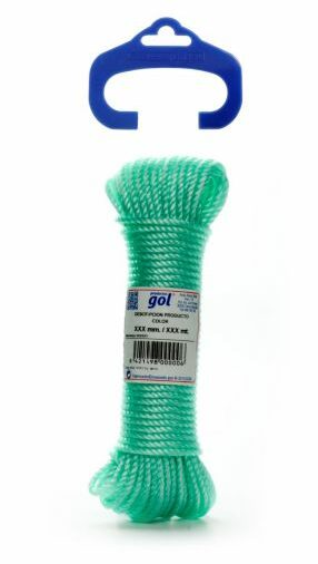 Cuerda plastico GRANETE Ø 5 mm 10 Mt Verde