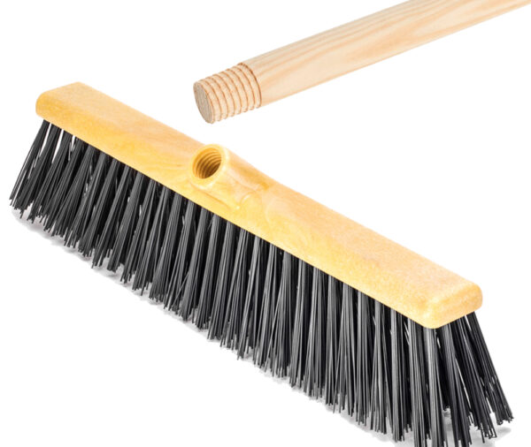 Cepillo Barrendero base P.P. F.Negra 500 mm c/mang