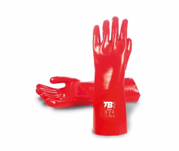 Guante PVC rojo mod 206 - 36 longitud 36 cm