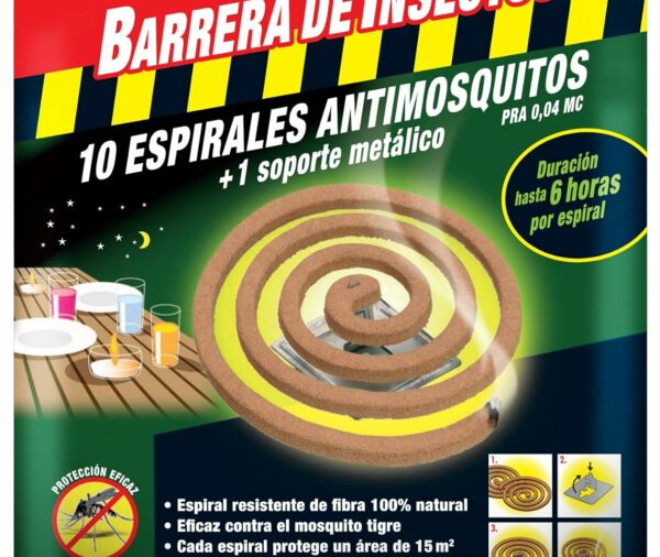 Barrera Insectos Espiral Antimosquitos