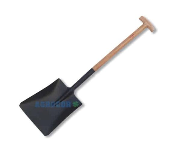 Pala cuadrada mango muleta 340x280mm