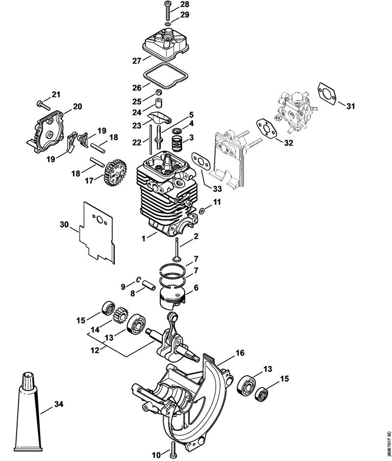 Motor aligerado Series 90 (Ø 38 mm)