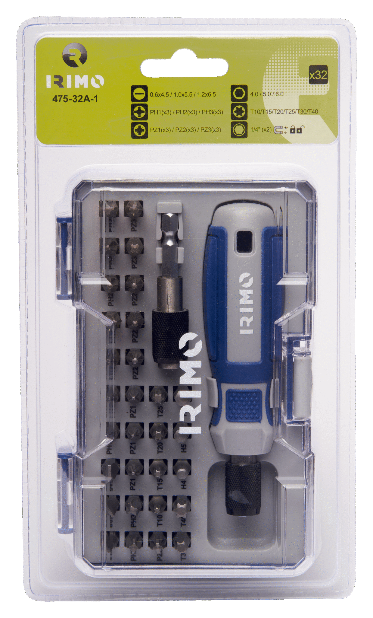 Juego puntas 1/4''destornillador portapuntas 32 pz - Imagen 2