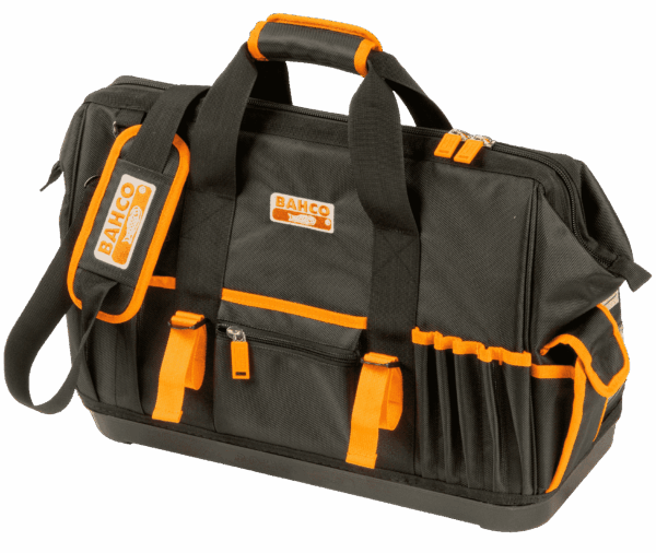 Bolsas portaherramientas textiles con cierre y base rígida