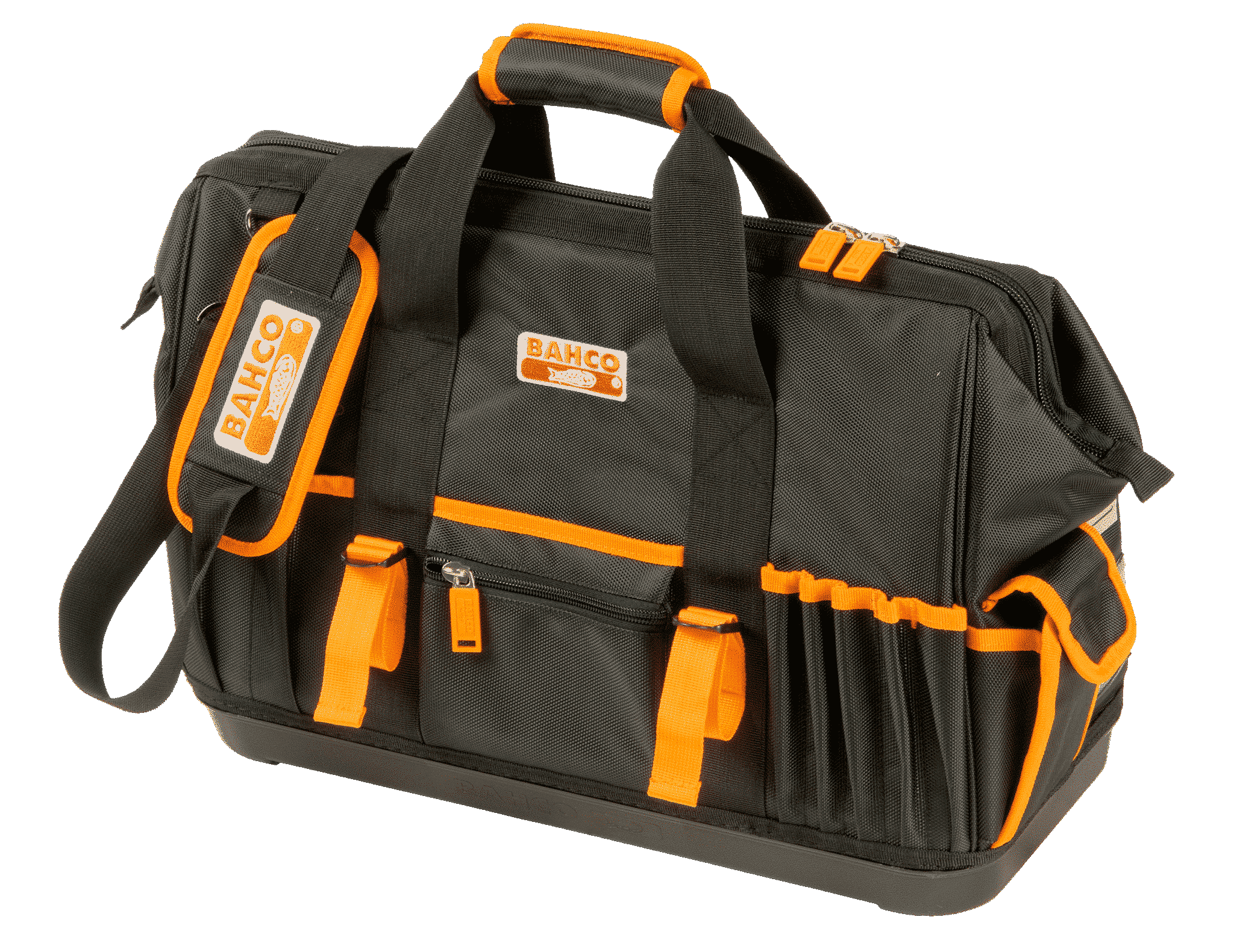 Bolsas portaherramientas textiles con cierre y base rígida