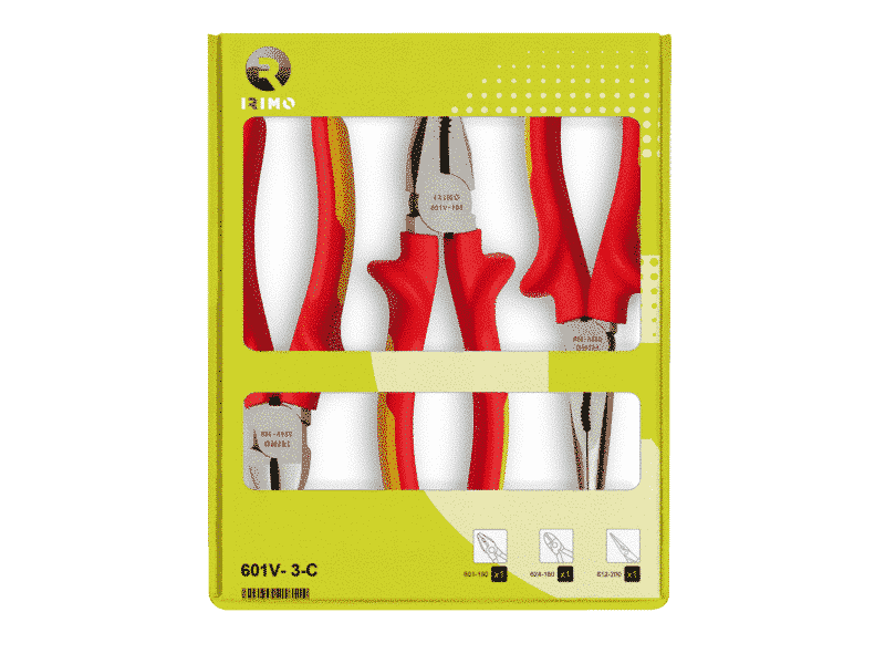 Juego 3 alicates aislados 1000v