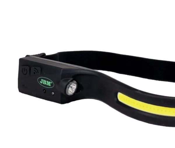 Portatil de luz frontal COB 350 lm + 90 lm