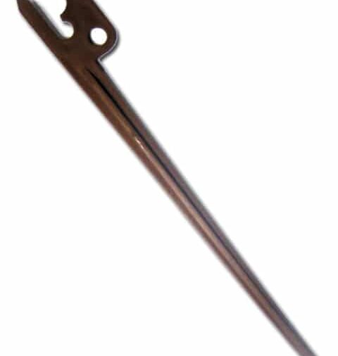 Estaca microtubo marron (pinza azud)