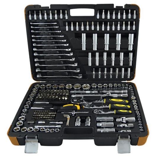 Estuche de herramientas 216 piezas cincado/hexag