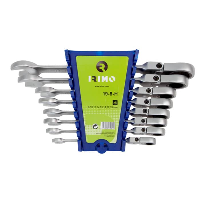 Juego llave combinadas carraca 8 piezas IRIMO