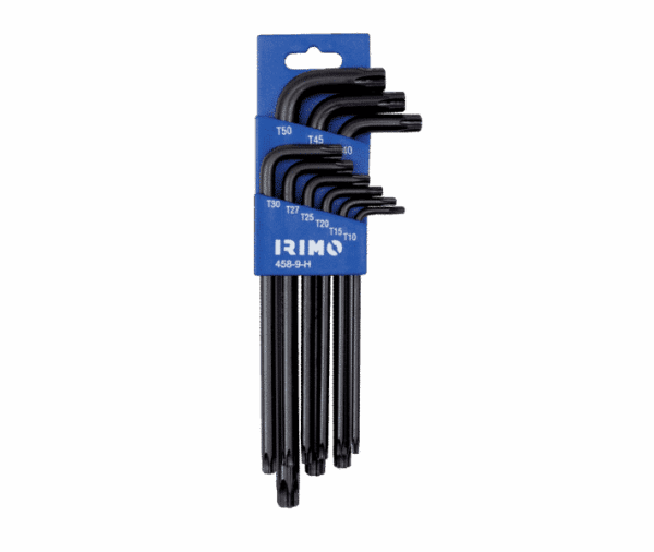 Juego llaves torx® 9 piezas t10-t50 IRIMO