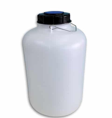 Bidon cilindrico 10l ø 100 con tapa negra/azul