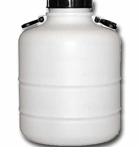 Bidon cilindrico 30l ø 130 con tapa negra