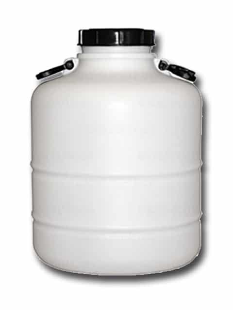 Bidon cilindrico 30l ø 130 con tapa negra