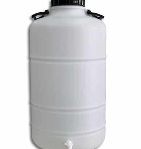 Bidon cilindrico 50l ø 130 grifo con tapa