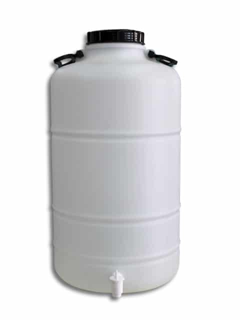 Bidon cilindrico 50l ø 130 grifo con tapa