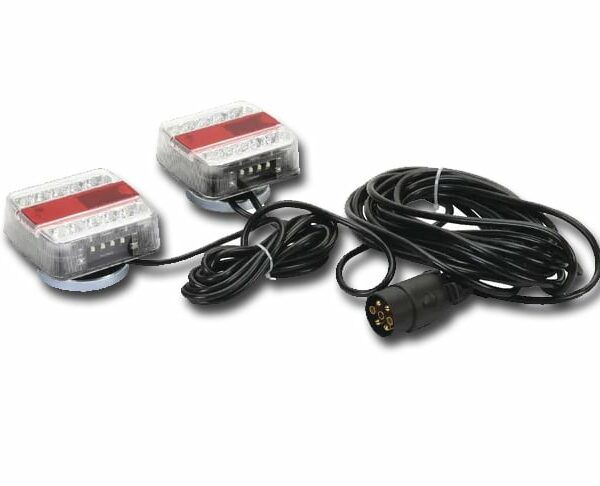 Set de luces LED 12V magnéticas 7.5m cable Kit luces led 12v magnéticas señalización 7,5m cab