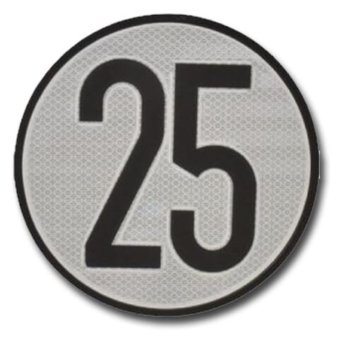 Señal limitacion velocidad 25 km/h
