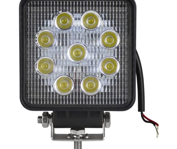 Faro de trabajo cuadrado led 1800 lm x9 led 27w