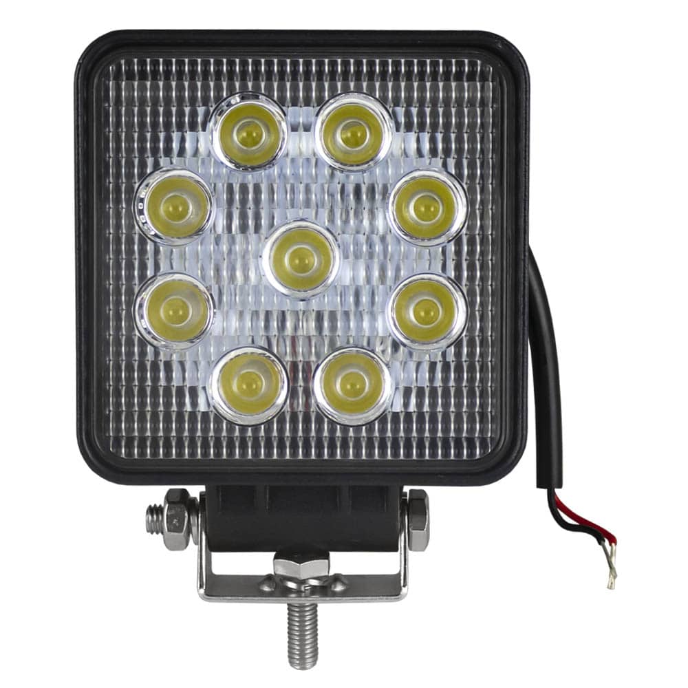 Faro de trabajo cuadrado led 1800 lm x9 led 27w