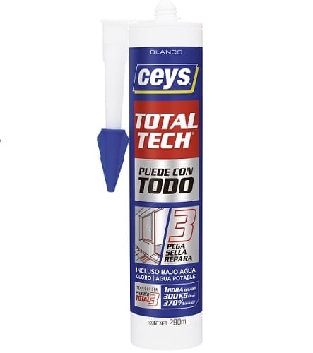 Ceys total tech adhesivo cartucho 290 ml blanco