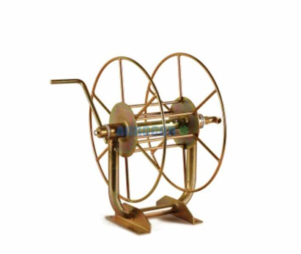 Enrollador manguera 50 m con racord y soporte