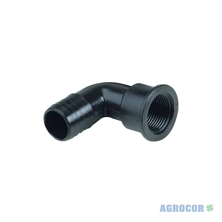 Racor curvo 90º rosca hembra 1'' 30 mm