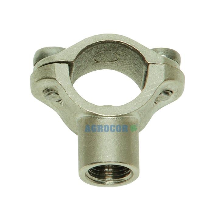 Abrazadera de laton para tubo 1/4 h