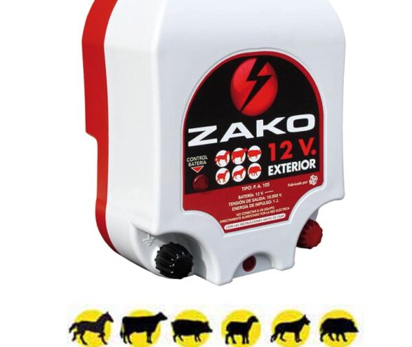 Pastor electrico Zako 12v + 220v Bateria exterior