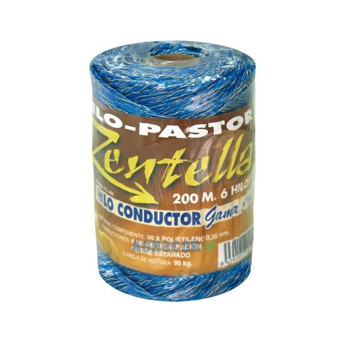 Bobina hilo conductor azul 6 hilos