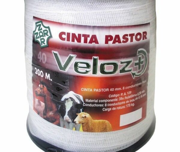 Cinta conductora 40 mm 200 m blanca