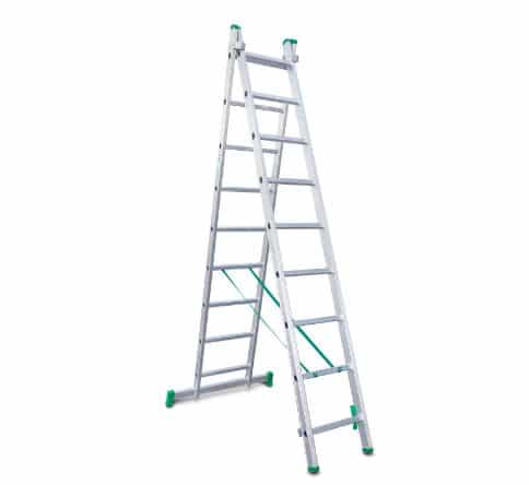 Escalera aluminio ES-doble 12 12+12 peldaños