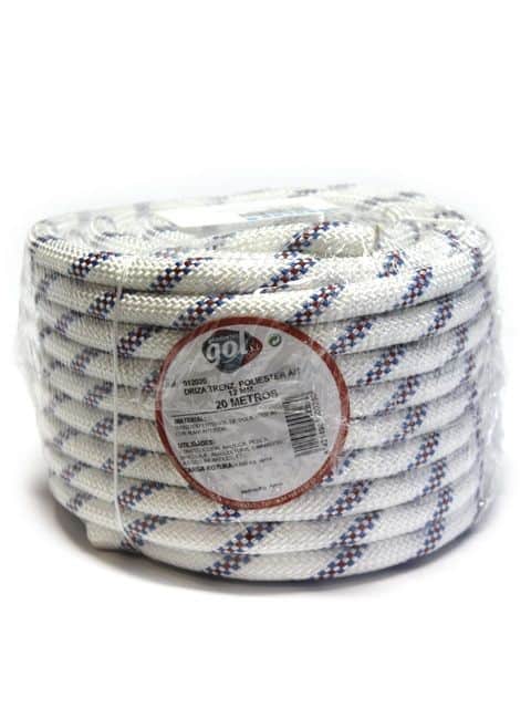 Cuerda trenzado poliester a/t ø 12 mm r.20 mts.