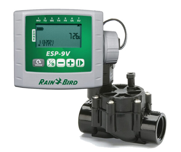 Programador Rain Bird ESP-9V con valvula