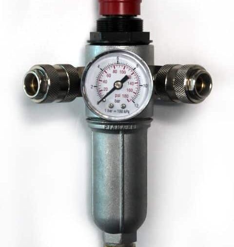 Regulador de Presión Vertical 3/8" – 2 Salidas