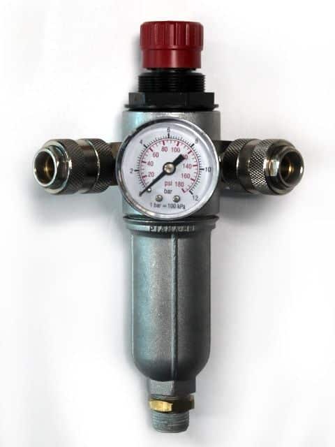 Regulador de Presión Vertical 3/8" – 2 Salidas