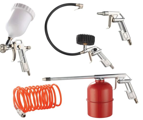 Kit pistolas 5 piezas (rojo)