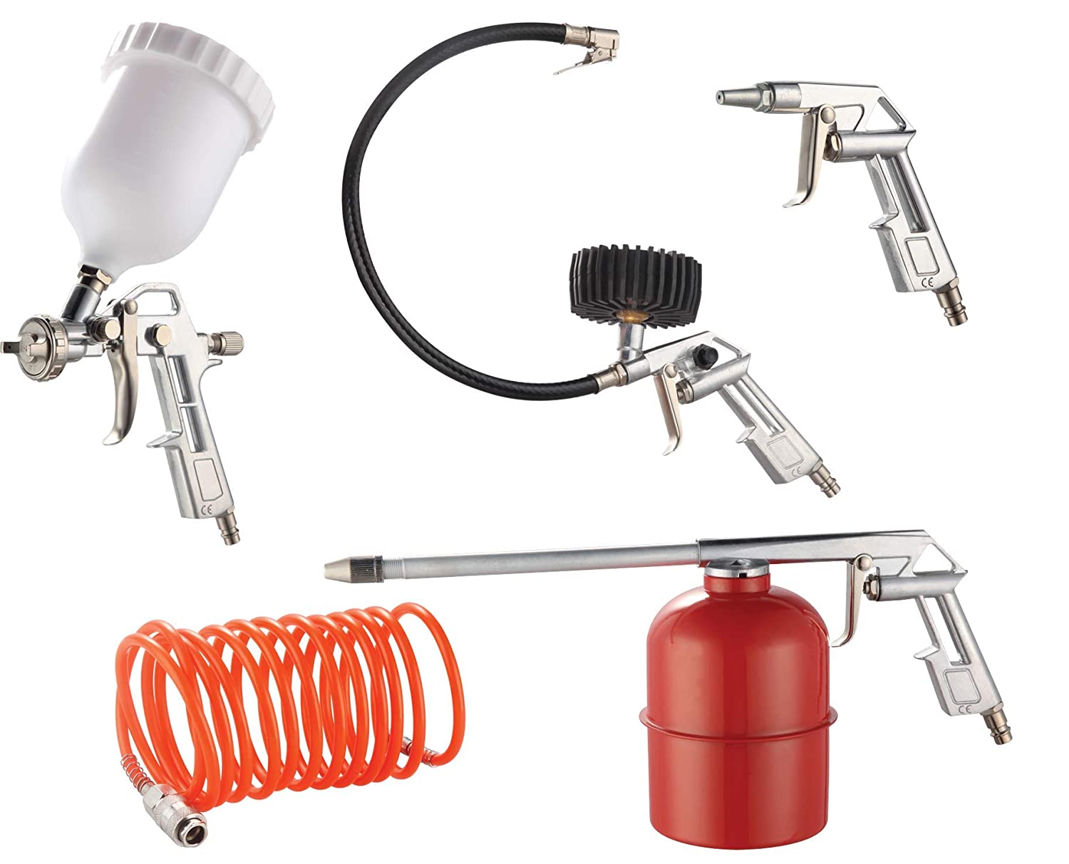 Kit pistolas 5 piezas (rojo)