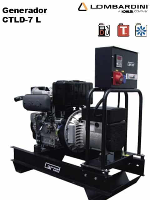 Generador Diesel CTLD-7L 7 Kva Trif 400v 1500 rpm