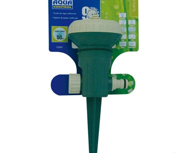 Aspersor 9 posiciones de riego (torreta)