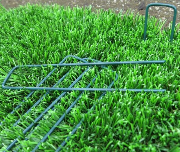 Grapa metalica sujecion 17 x 3.50 cm 10 und verde