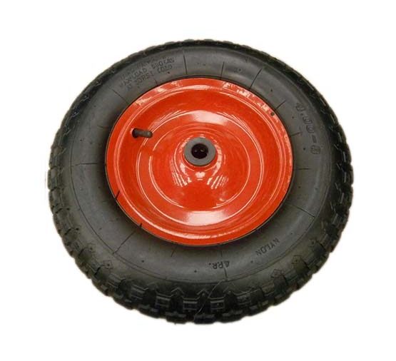 Rueda neumatica llanta metalica rodamiento 4-8"